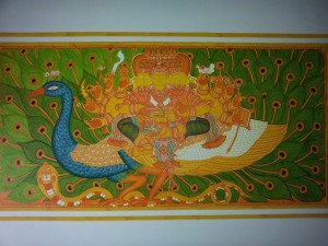Approaching completion: Aarumugham, Mahaganapathi Vattom Temple, Sultan Bathery, Wynad