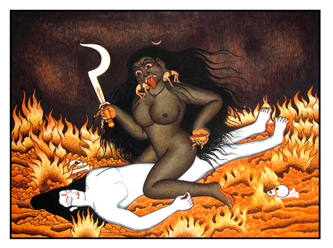 Kali Astride Shiva
