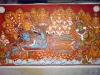 The Making of a Mural: Anantasayanam - the most delicate part, the outlines - black!