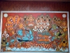 The Making of a Mural: Anantasayanam - outlines almost done, image almost complete!
