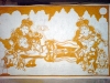 The Making of a Mural: Anantasayanam - Vishnu, Lakshmi, Bhoomidevi, still yellow