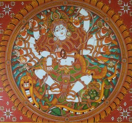 Naveen at Work: Nataraja - detail, Mahaganapathi Vattom Temple, Sultan Bathery, Wynad.