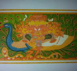 Approaching completion: Aarumugham, Mahaganapathi Vattom Temple, Sultan Bathery, Wynad