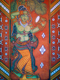 Pana Yakshi - traditional Kerala mural